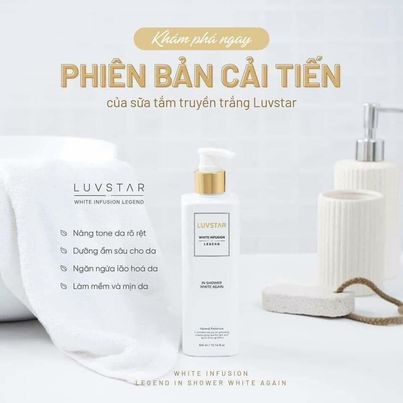 [MẪU MỚI 2021] Sữa Tắm Trắng Da Luvstar Body Tone Up Cream 300ml, 20XSHOP