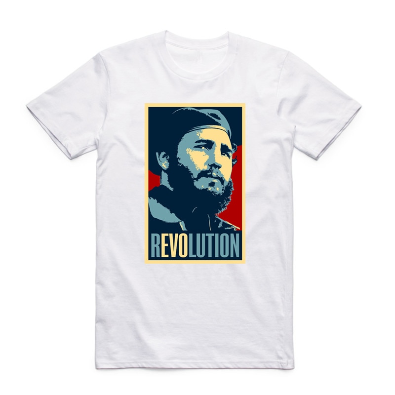 Áo Thun Tay Ngắn Cổ Tròn In Họa Tiết Cuba Kuba Avana Revolution Fidel Castro Che Guevara Communist