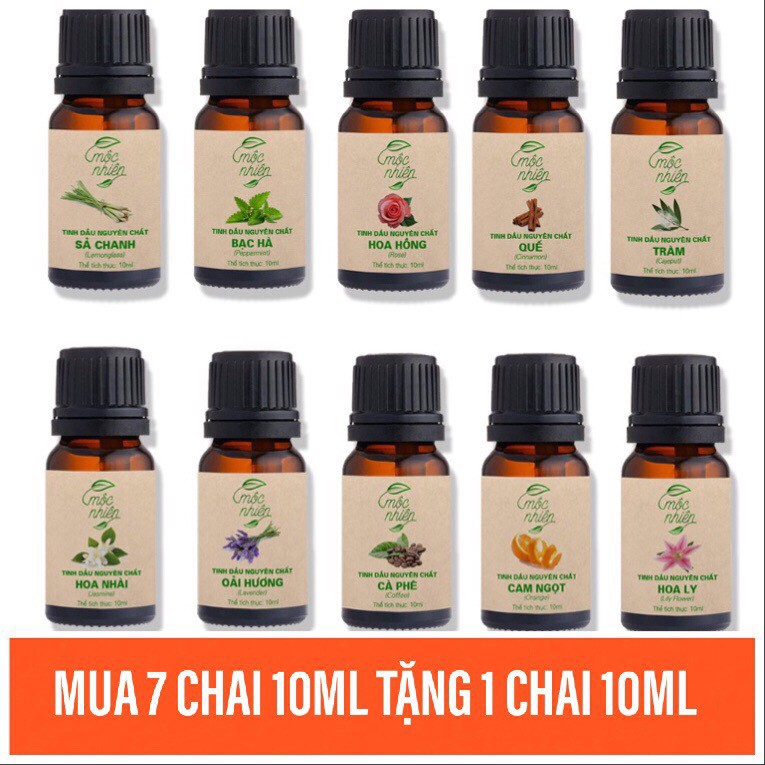 Tinh Dầu Mộc Nhiên Nguyên Chất 100% có kiểm định và Tem chống hàng giả- Mua 7 tặng 1