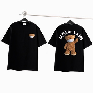 Áo Thun ADLV GẤU TEDDY Tay lỡ Áo Thun Nam Nữ ADLV Form Rộng ( M11 - 12)