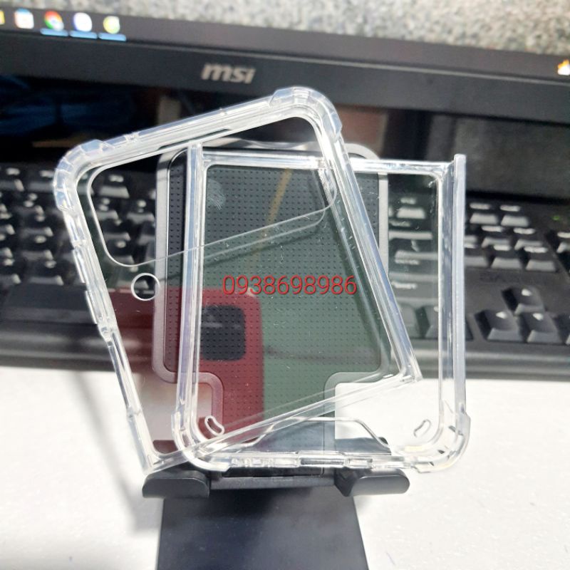 Samsung galaxy Z Flip 4 5G _ Ốp lưng chống sốc lưng cứng viền dẻo