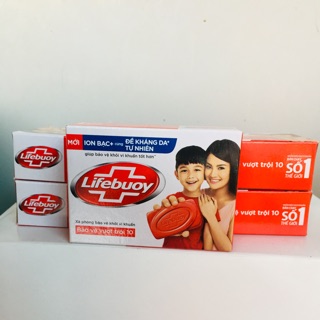 Xà phòng bánh Lifebuoy đỏ - xanh loại 72g