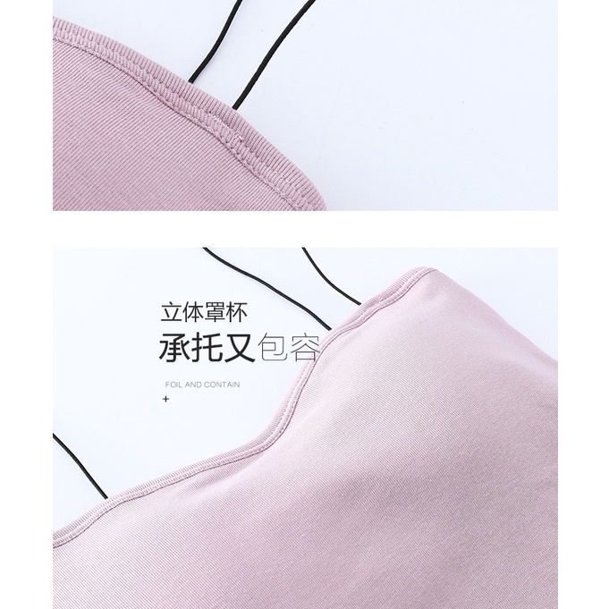 Áo bra sợi bún đệm nâng ngực dáng ôm mềm mại thoáng mát KIMCHIBIKINI AL016