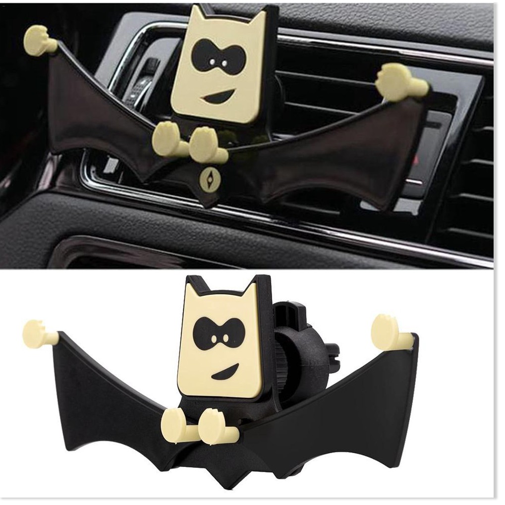 Giá đỡ điện thoại  BH 1 THÁNG    Giá đỡ điện thoại cho xe hơi hình batmen tiện lợi 8835