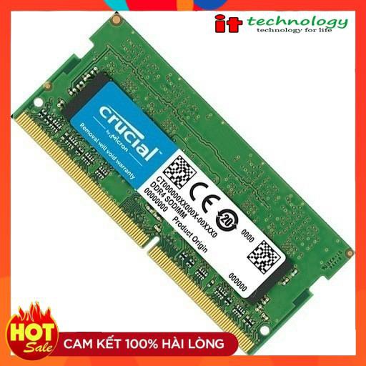 🎁 RAM Laptop Crucial 16GB DDR4 2400MHz SODIMM - Hàng Nhập Khẩu