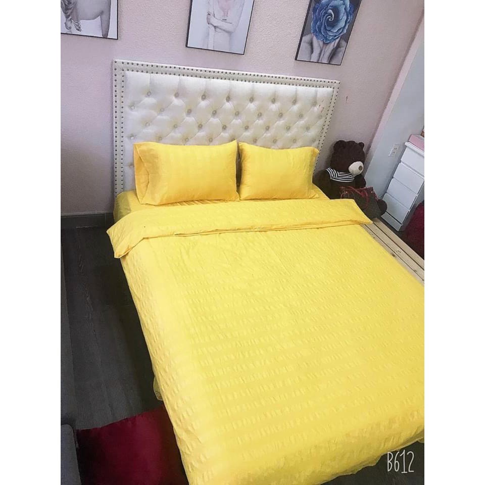 Bộ Chăn Ga Gối Cotton 3F Chuyên Dùng Cho Nhà Nghỉ, Khách Sạn và HomeStay_Miễn phí bo chun theo size