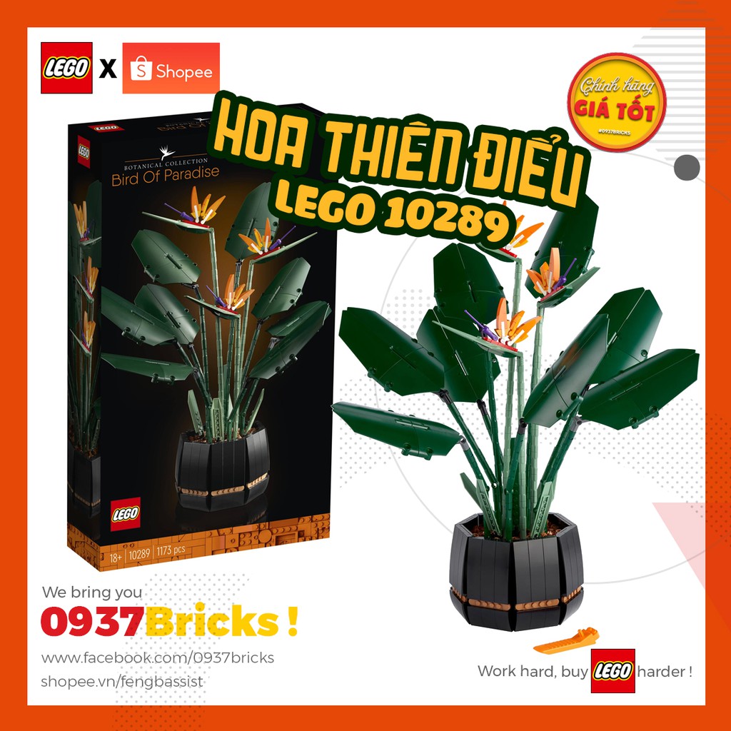 [CÓ SẴN] [HÀNG HOT] LEGO 10289 - Hoa Thiên Điểu trang trí 0937BRICKS RẺ VÔ ĐỊCH