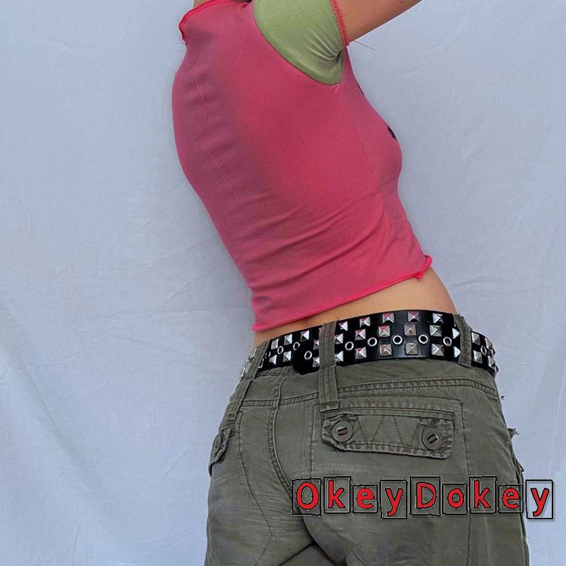 Áo Croptop Ngắn Tay In Họa Tiết Hoạt Hình Phong Cách Harajuku Cổ Điển Thời Trang Mùa Hè Cho Nữ