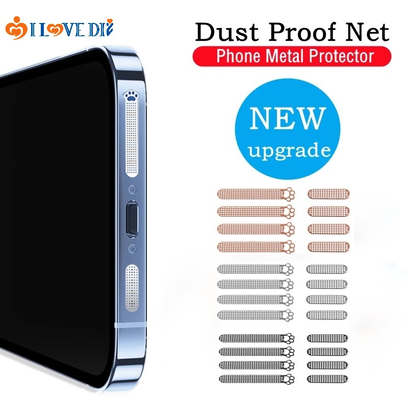 Bộ 4/8 Miếng Dán Bằng Kim Loại Siêu Mỏng Bảo Vệ Loa Cho IPad  Android Phone/Điện Thoại