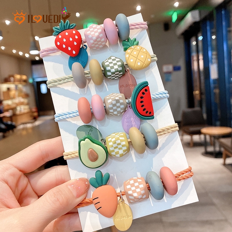 Thun Buộc Tóc Hình Trái Cây Xinh Xắn Dành Cho Nữ