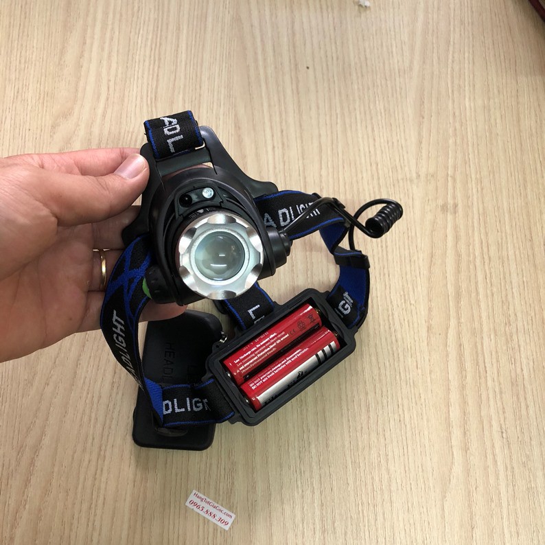 Đèn Pin siêu sáng đội đầu 1 bóng led, zoom xa gần, hàng cao cấp chính hãng