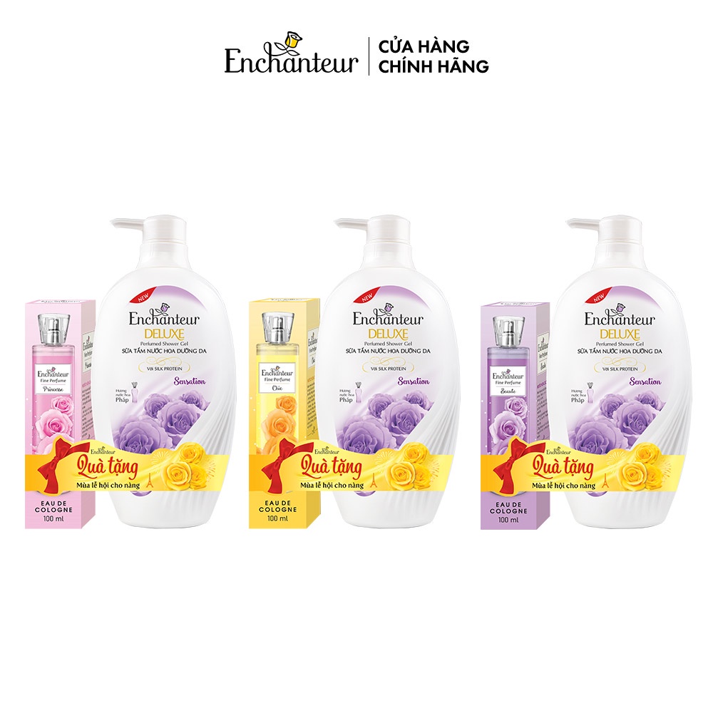 [HB Gift] Sữa Tắm Nước Hoa Dưỡng Da Enchanteur Charming 900Gr + Tặng Nước hoa toàn thân 100ml (mùi ngẫu nhiên) | BigBuy360 - bigbuy360.vn