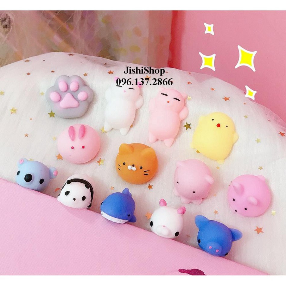 ( Tongkhodochoilc ) Sỉ Combo từ 5 CON TRỞ LÊN Squishy Mochi mềm dẻo hình thú đáng yêu