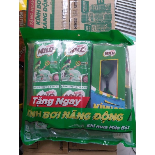 Combo 2 dây Milo 10 gói tặng 1 kính bơi năng động