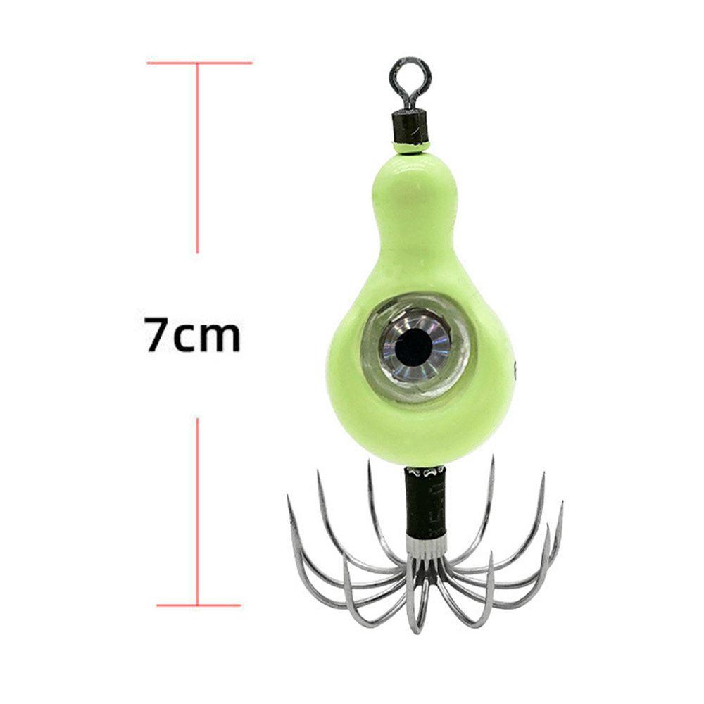 Mồi Câu Cá Hình Con Mực Phát Sáng Trong Đêm 60g