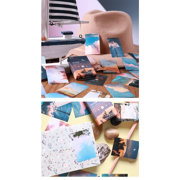 Bộ 30 miếng dán trang trí sổ tay xinh xắn