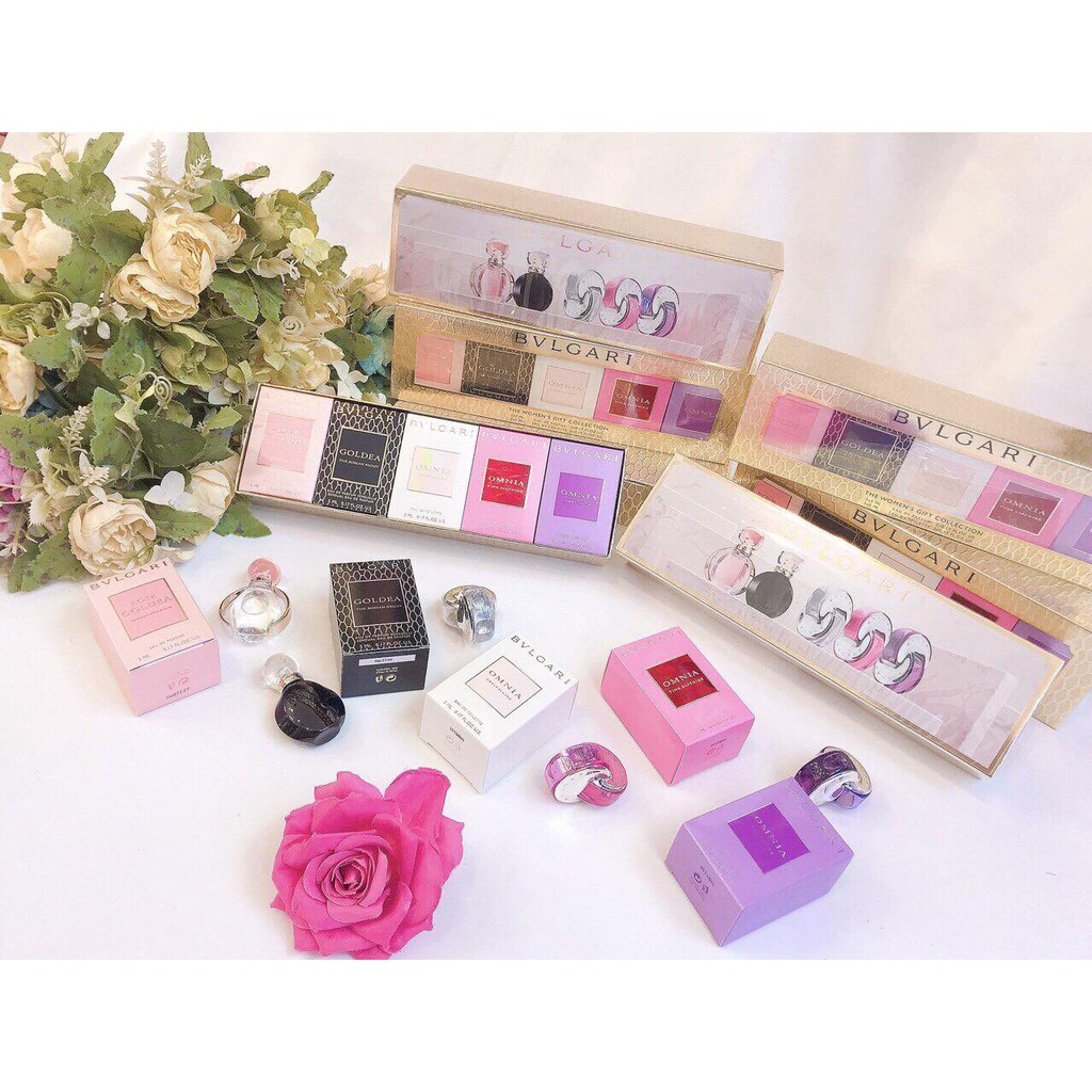 Set nước hoa mini BVLGARI The Women's Gift Collection 5 chai | Thế Giới Skin Care