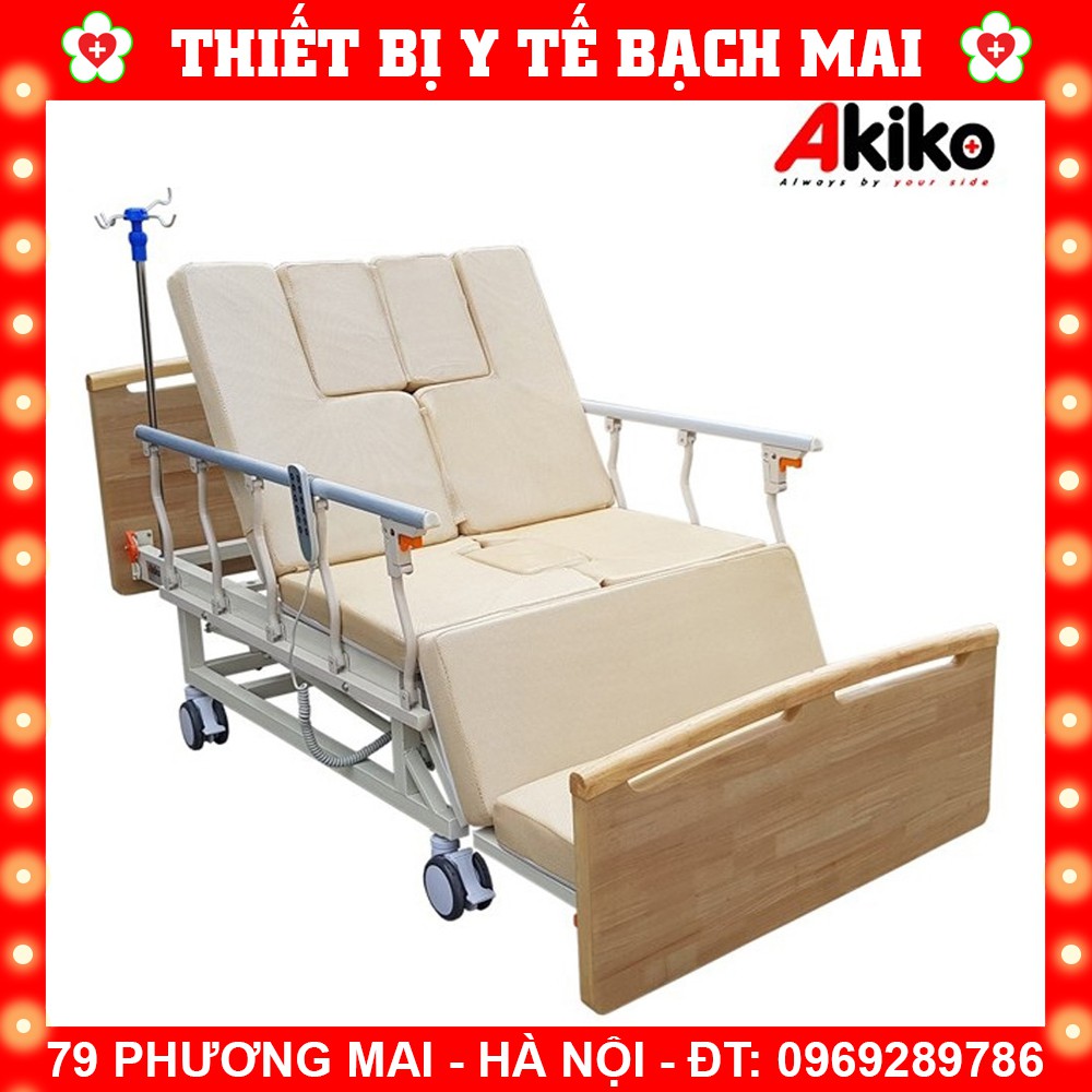 Giường Bệnh Nhân 4 Tay Quay Đa Chức Năng AKIKO A85-09 Cao Cấp