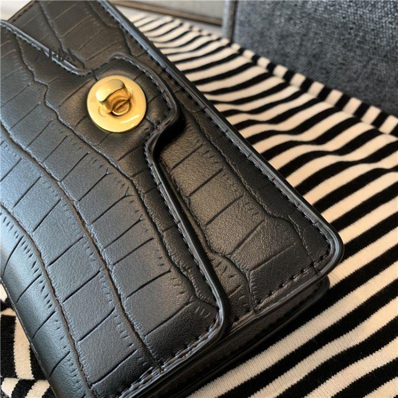 Túi xách tay/ đeo vai AHA official hình vuông cỡ nhỏ phối xích thời trang cho nữ