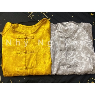 ( HCM ) Phật Tử Bà Ba Áo Vân Gấm