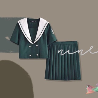 Babi Deer Uniform / Seifuku - Set đồng phục học sinh Nhật xanh lá