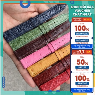 Dây đồng hồ da đà điểu dành cho đồng hồ nữ đủ size