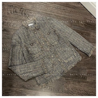 [HÀNG NGN] Áo dạ Tweed tua rua