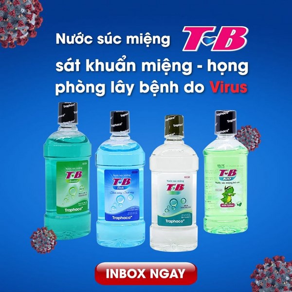 Nước súc miệng T-B Fresh -  Hỗ trợ điều trị sâu răng, giúp hơi thở thơm mát, răng trắng sáng