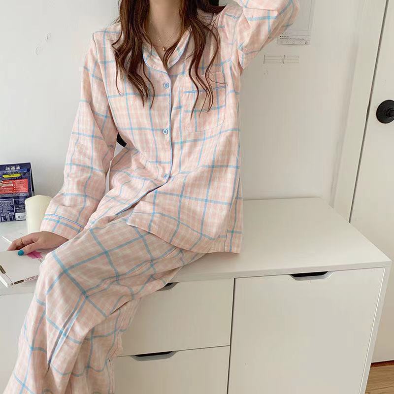 Đồ Bộ Mặc Nhà Dài Tay, Pyjama Nữ Cotton Chất Dày Ấm Đủ Màu Đủ Size