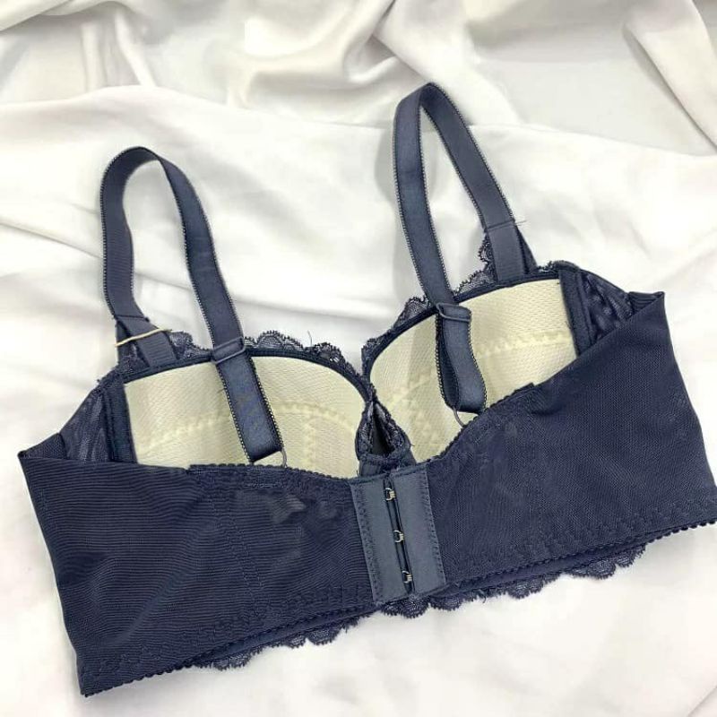 Áo lót ren mút mỏng có gọng ren thêu hoa 3D