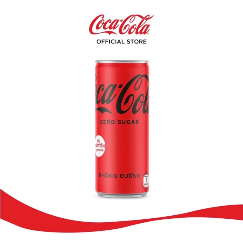 (Lốc 6 lon) Nước ngọt Coca Zero (Lon 320ml)