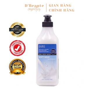 Sữa Tắm Làm Sạch Và Trắng Da Tinh Chất Sữa Dabo Whitening Soft Milk (750ml) - Hàn Quốc Chính Hãng