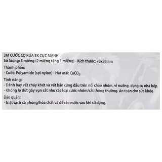MIẾNG CƯỚC CỌ RỬA 5X SCOTCH-BRITE 3M CR-5X