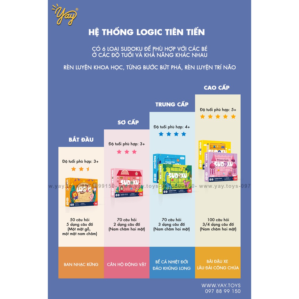 [Mã LIFETOYS1 giảm 30K đơn 99K] [50-100 CÂU ĐỐ] Trò Chơi Ô Chữ Trí Tuệ Sudoku TOI Cho Bé 3-5 Tuổi - TOI