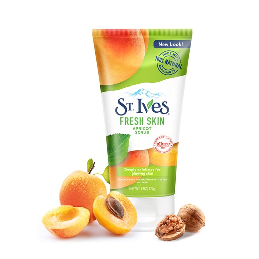 Tẩy Da Chết St.Ives Apricot Scrub Mơ Làm Sạch Và Mềm Da 170ml - USA Chính Hãng