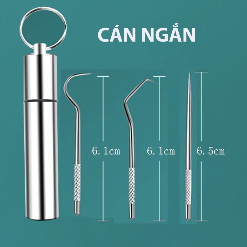 Bộ 3 Dụng Cụ Lấy Cao Răng Cao Cấp, Vệ Sinh Răng Tại Nhà Bằng Thép Cao Cấp Không Gỉ