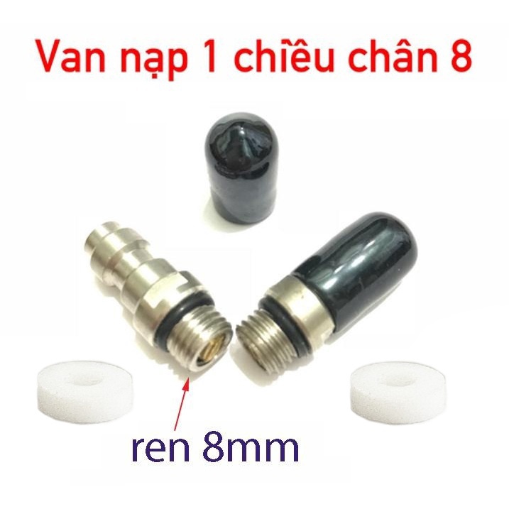 Gioăng cao su màu xanh thay van nạp một chiều chân 8mm Ron Sim Pom roan doan xéc măng doang