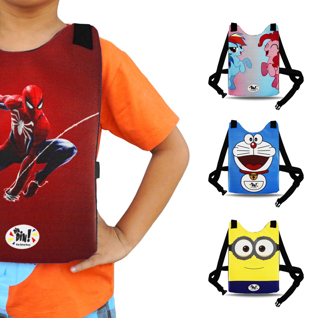 Áo Khoác Gió Bảo Vệ Ngực Chống Gió Cho Bé Hình Spiderman / Hello Kitty / LOL