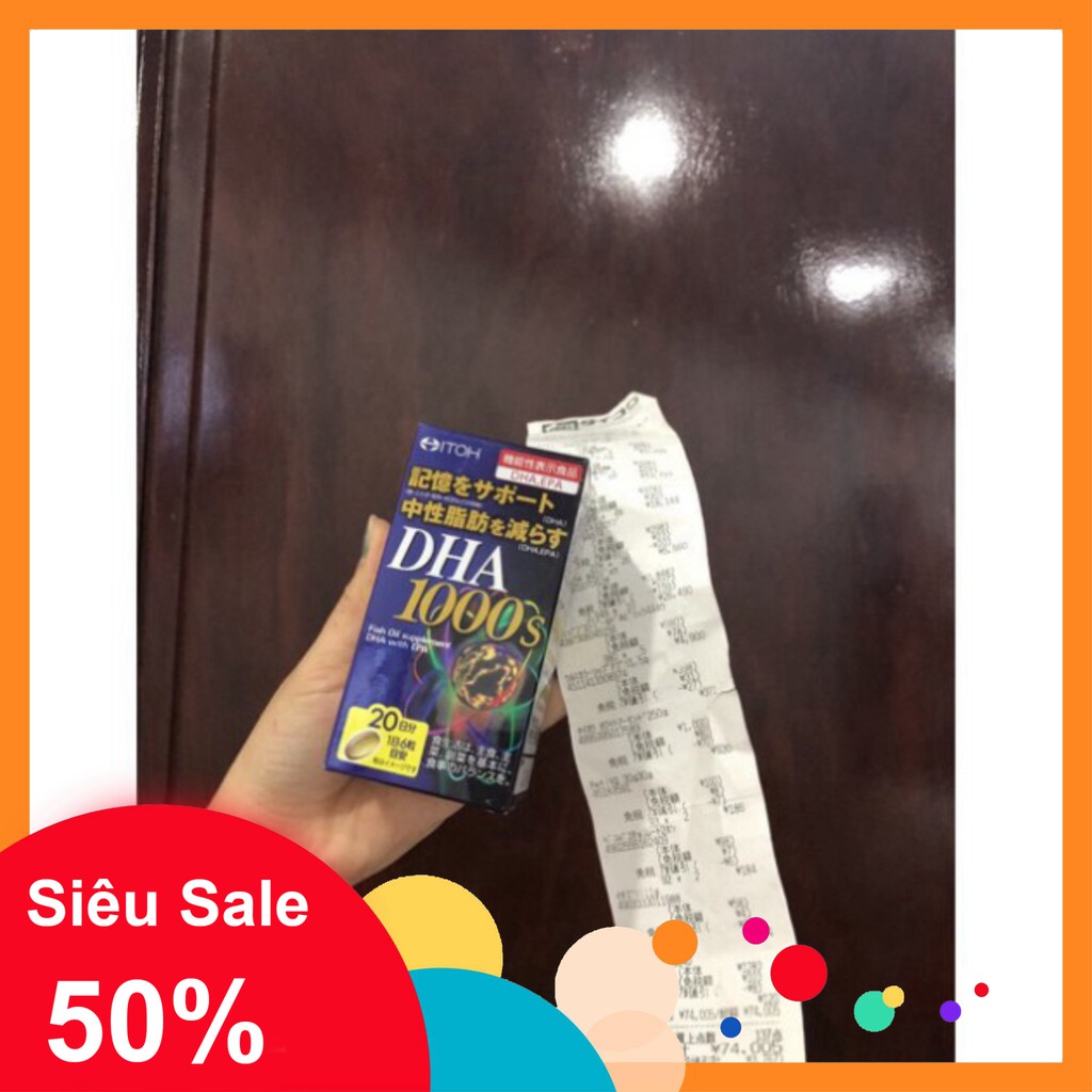 GIÁ CHUA TỪNG CÓ Viên uống bổ não Itoh DHA 1000s hộp 120v GIÁ CHUA TỪNG CÓ
