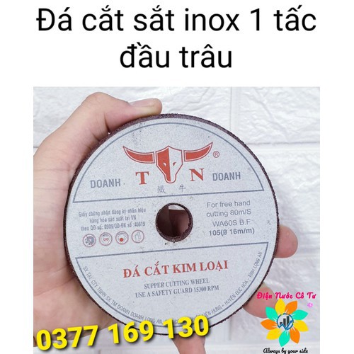 10 viên đá cắt sắt inox 1 tấc Đầu Trâu