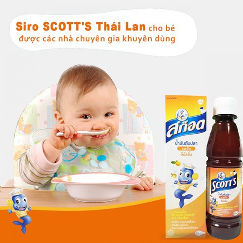 Chai Siro Ăn Ngon SCOTT'S Thái Lan 200ml - Hương Cam