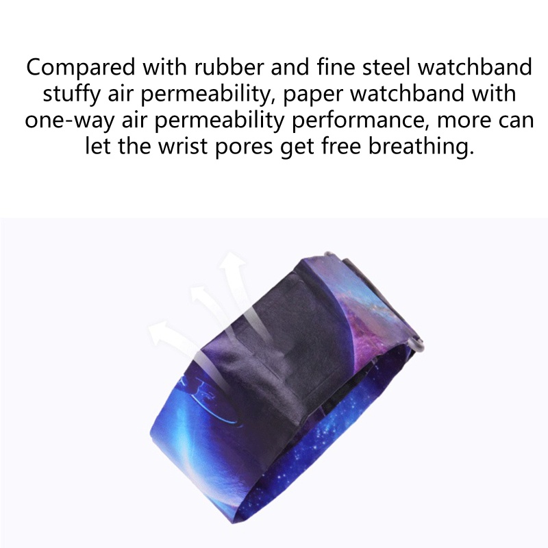 Alli Đồng Hồ Giấy Kỹ Thuật Số Chống Trầy Xước Bền Bỉ Chống Thấm Nước Thân Thiện Với Da Thoáng Khí Kỹ