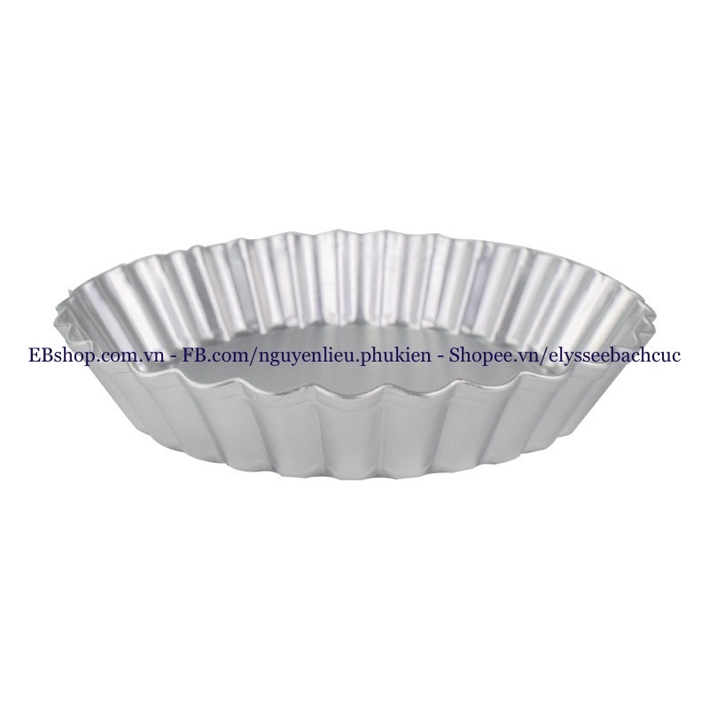KHUÔN TART MINI ĐẾ LIỀN 10CM NHÔM ĐÚC DÀY