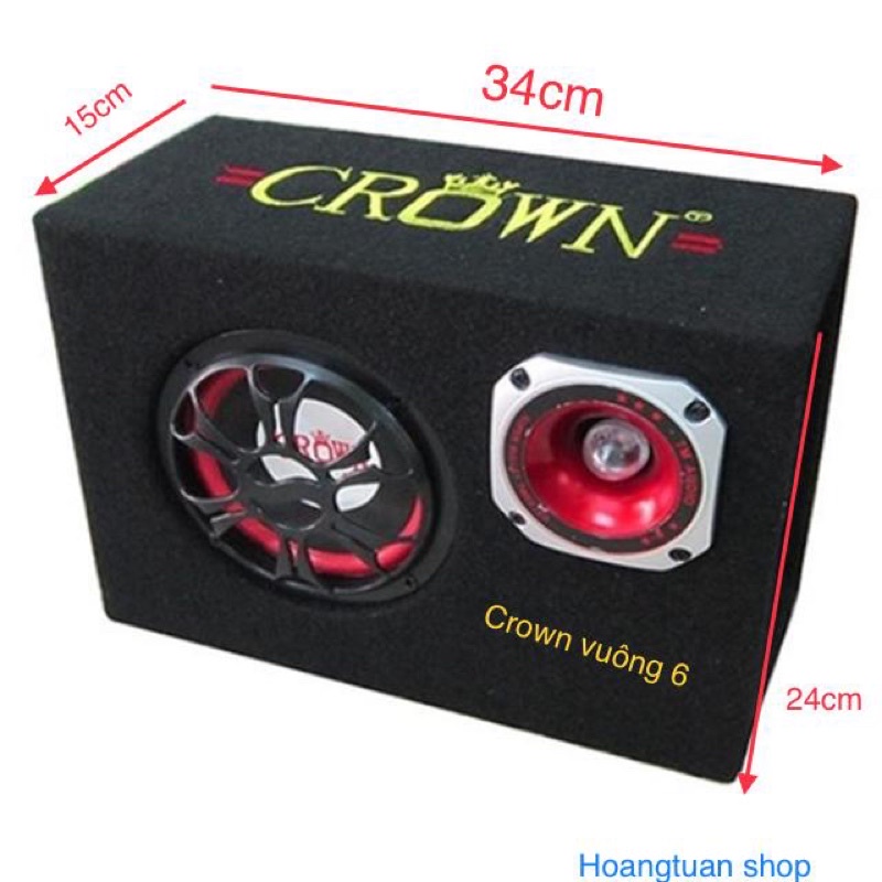 [Freeship toàn quốc từ 50k] Loa Crown 6 đế vuông