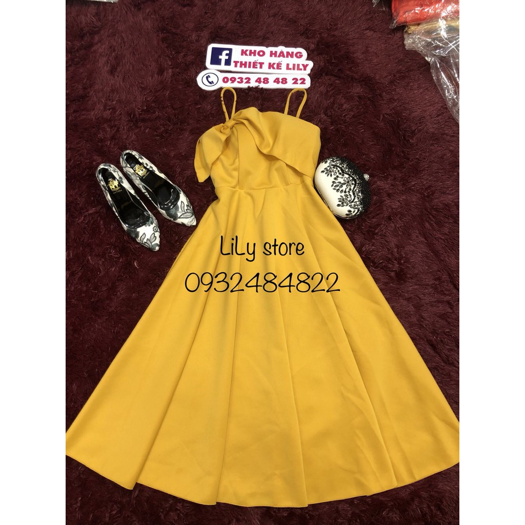 ( ảnh và video thật 1000%) ĐẦM 2 dây nơ
