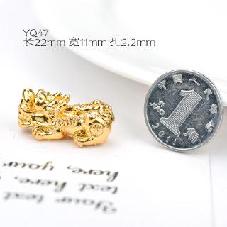 Chuỗi Hạt Bằng Đồng Thau Mạ Vàng / Bạc Nhiều Màu Sắc Dùng Làm Đồ Trang Sức / Móc Khóa diy
