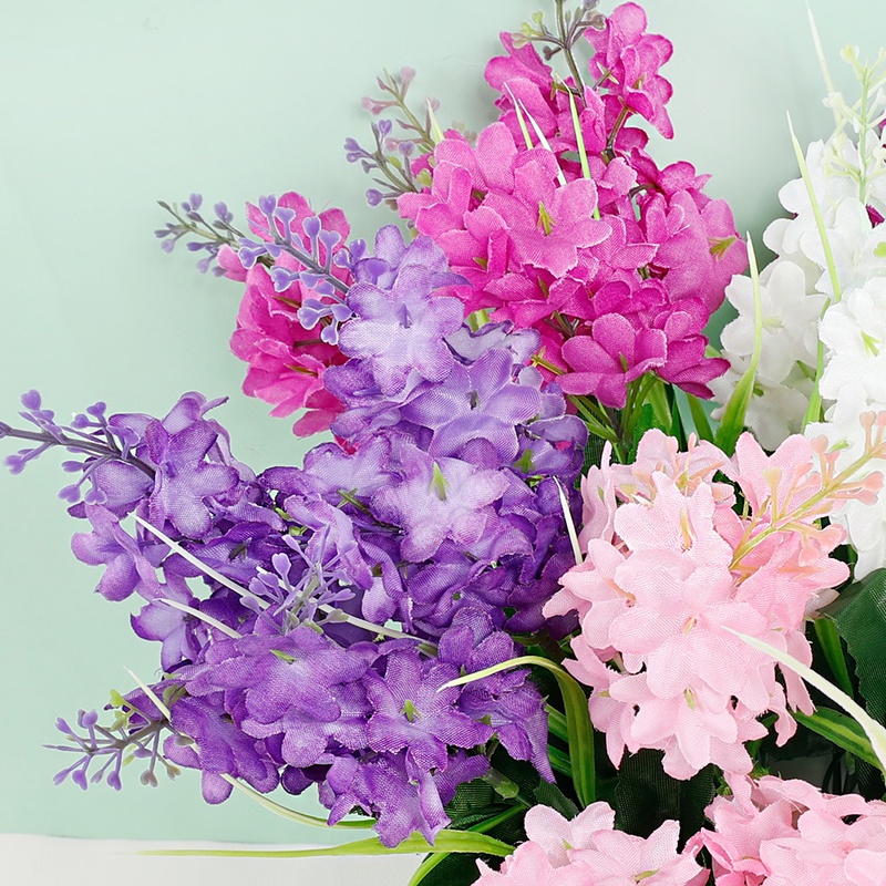 1 Bó Hoa Violet Hyacinth Nhân Tạo Trang Trí Nhà Cửa/Tiệc Cưới/Giáng Sinh/Lễ Hội Thật