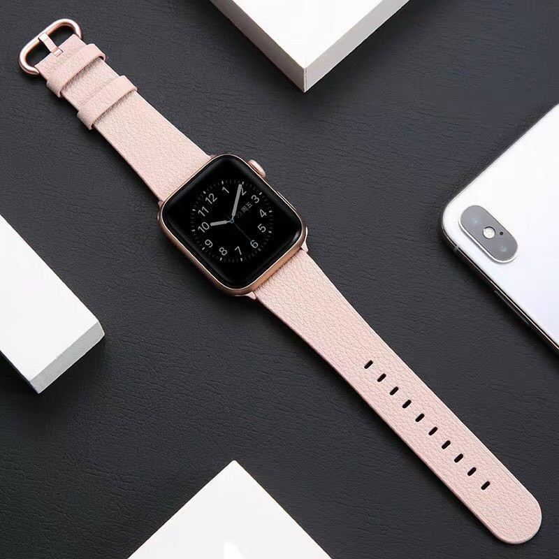 Dây Da dẻo Đồng Hồ Apple Watch Siêu Đẹp, Siêu Mềm size 38.40.42.44mm cho các dòng Series 1.2.3.4.5