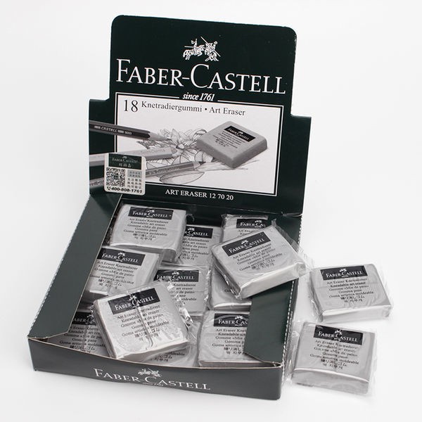 Gôm Đất Sét Màu Xám/Hộp Nhựa Faber-Castell