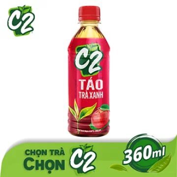 [Chỉ hỏa tốc] Thùng 24 Chai Trà Xanh C2 Hương Táo Chai Nhựa 360ml Date Luôn Mới